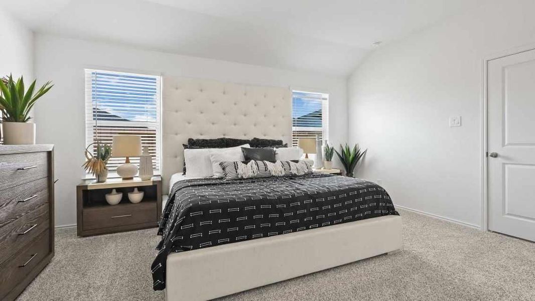 Furnished interior view inside a new home in Tamarron, Fulshear (Image 33).