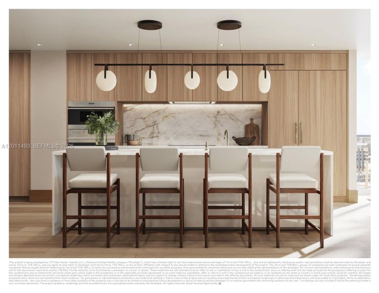 Furnished interior view inside a new home in , Bay Harbor Islands (Image 16).