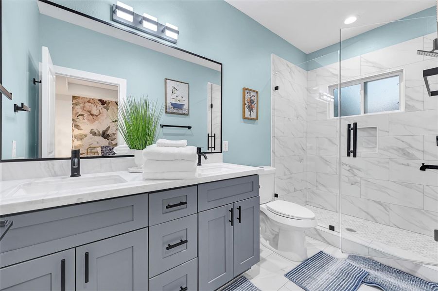 Furnished interior view inside a new home in , Houston (Image 8).