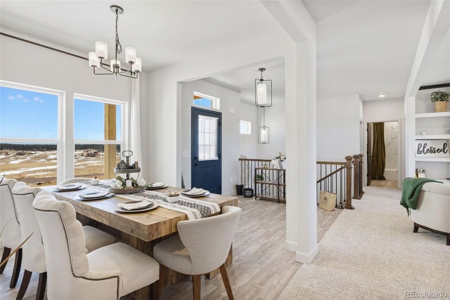 Furnished interior view inside a new home in , Colorado Springs (Image 5).