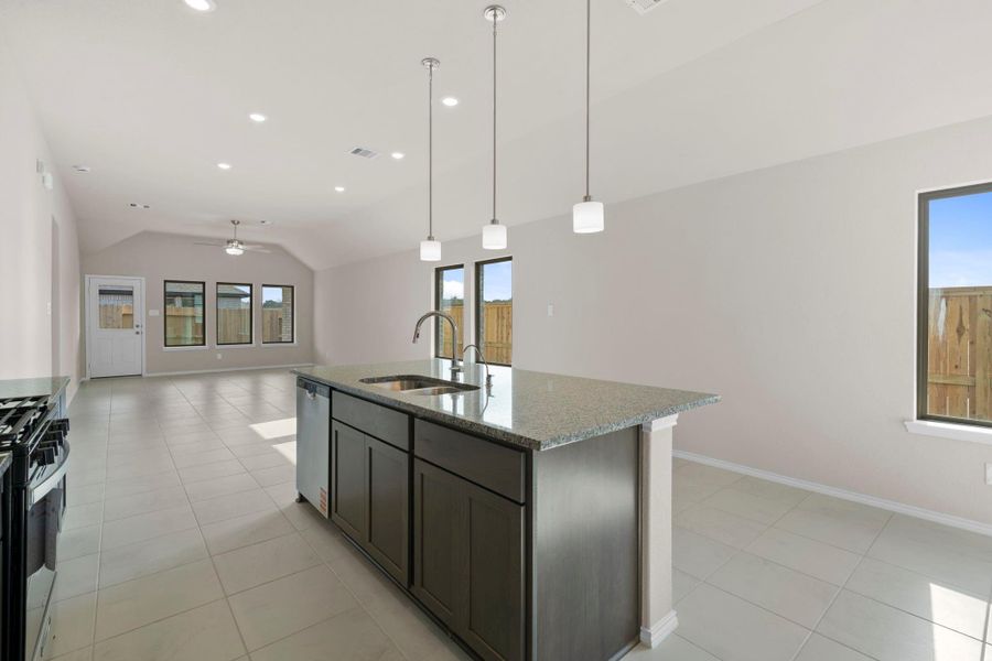 Furnished interior view inside a new home in The Trails 40', New Caney (Image 9).