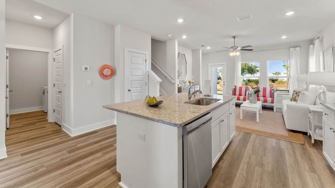 Representative furnished interior of a home built from the The Alabaster by D.R. Horton in WindMark Beach, Port Saint Joe (Image 11).