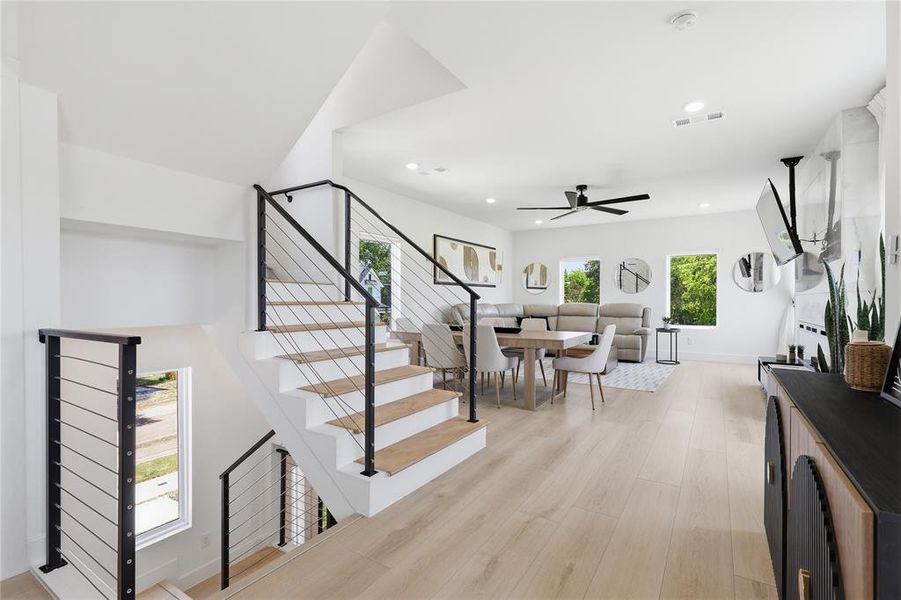 Furnished interior view inside a new home in , Dallas (Image 12).