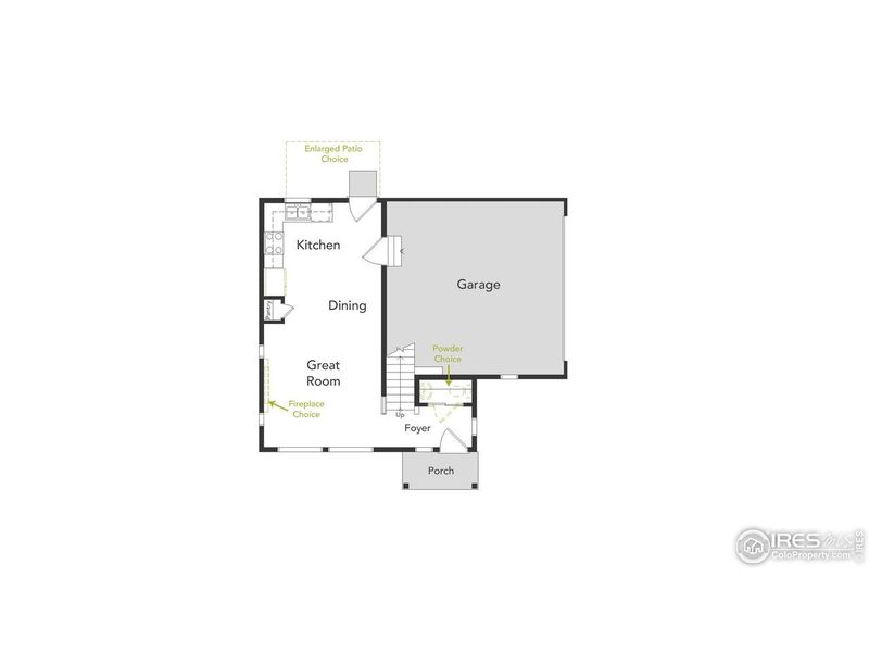2D floor plan layout of this home in , Johnstown, CO (Image 3).