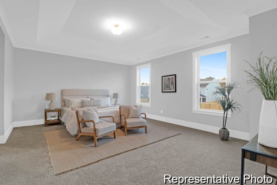 Furnished interior view inside a new home in Homecoming, Ravenel (Image 28).