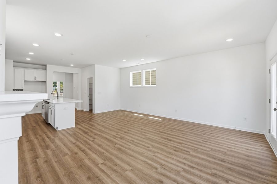 Representative unfurnished interior of a home built from the Blair by Brookfield Residential in Wendell Falls, Wendell (Image 14).