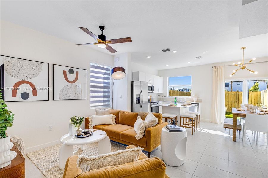 Furnished interior view inside a new home in Del Mar, Miami (Image 18). Furnished interior view inside a new home in Del Mar, Miami (Image 18).