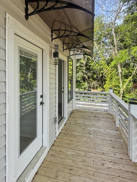 Exterior details and patio area of a home in , North Charleston (Image 30).