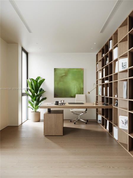 Furnished interior view inside a new home in , Miami Shores (Image 9).