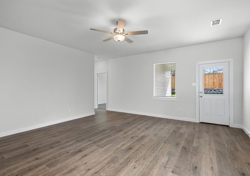 The living room is a spacious living area.