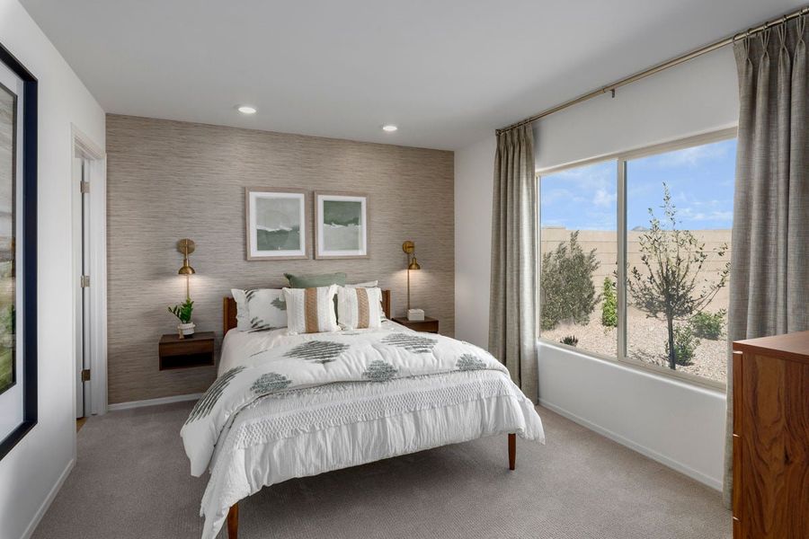Representative furnished interior of a home built from the 1383 by KB Home in Wildflower Reserve, Tucson (Image 4). Representative furnished interior of a home built from the 1383 by KB Home in Wildflower Reserve, Tucson (Image 4).