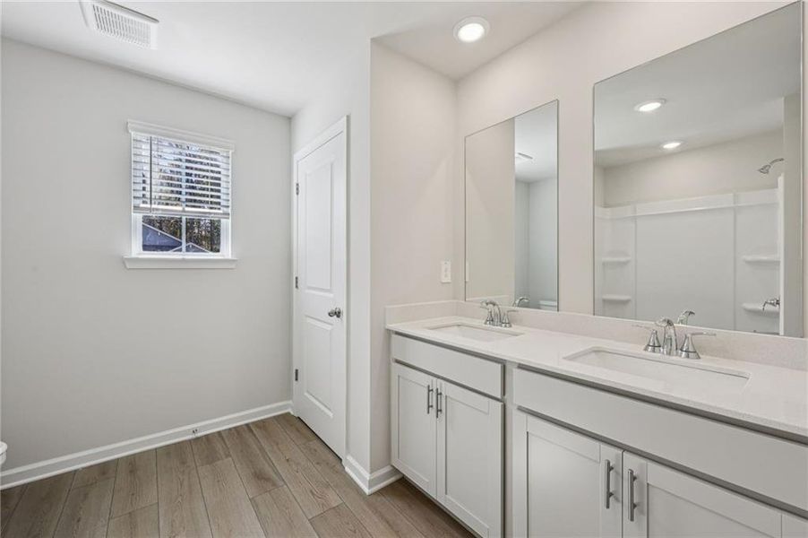 Furnished interior view inside a new home in The Oaks at Dawson, Dawsonville (Image 5).