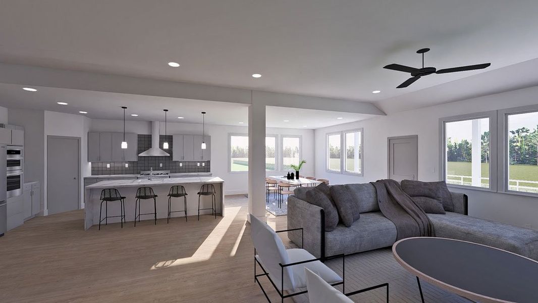 Furnished interior view inside a new home in Townsen Landing, Humble (Image 9).