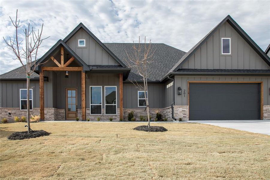 Front exterior of a new home in , Willow Park, TX, highlighting curb appeal (Image 22).