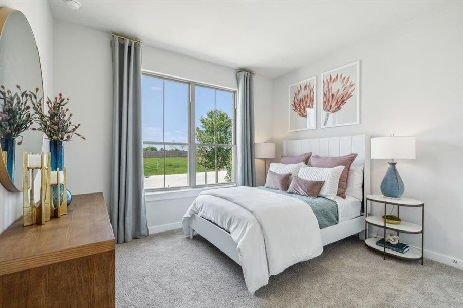 Bedroom in the Winters home plan by Trophy Signature Homes – REPRESENTATIVE PHOTO Bedroom in the Winters home plan by Trophy Signature Homes – REPRESENTATIVE PHOTO