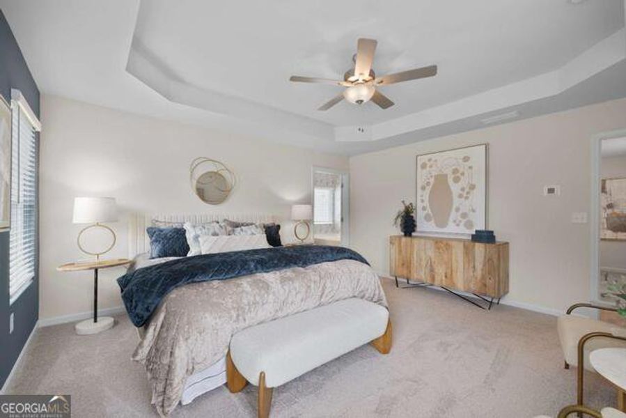 Furnished interior view inside a new home in Walden Park - The Retreat, Jonesboro (Image 4).