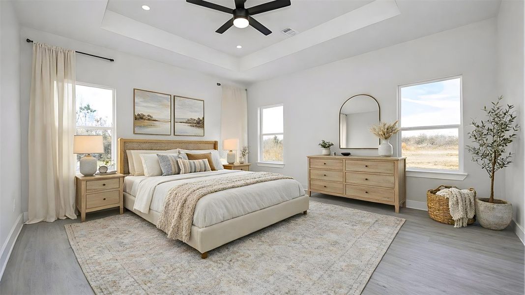 Furnished interior view inside a new home in , Cleveland (Image 16).