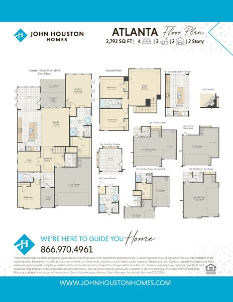 2D floor plan layout for the Atlanta by John Houston Homes in Redden Farms - Phase 1, Midlothian, TX (Image 2). 2D floor plan layout for the Atlanta by John Houston Homes in Redden Farms - Phase 1, Midlothian, TX (Image 2).