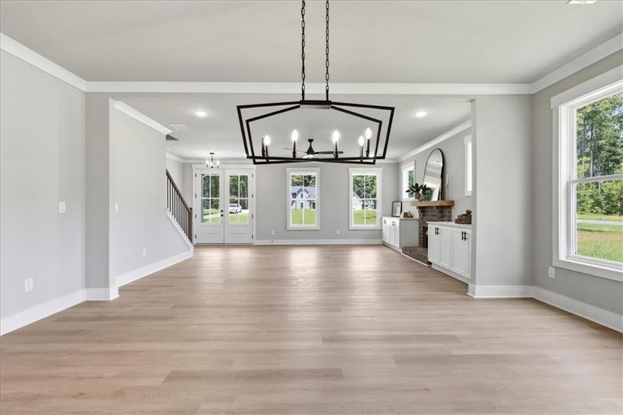 Spacious, unfurnished interior of a new home in , Monroe (Image 61).