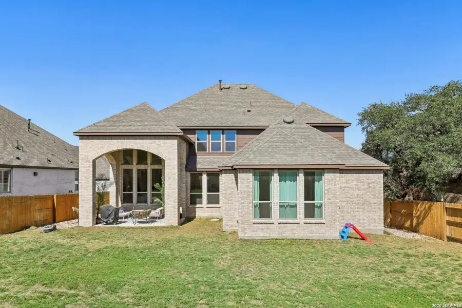 Exterior details and patio area of a home in Veramendi, New Braunfels (Image 22).