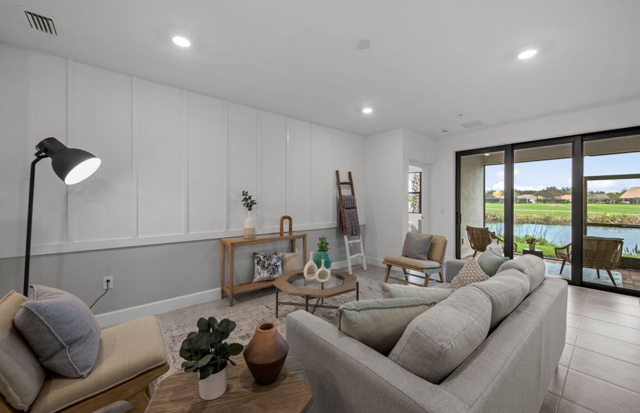 Spacious gathering room