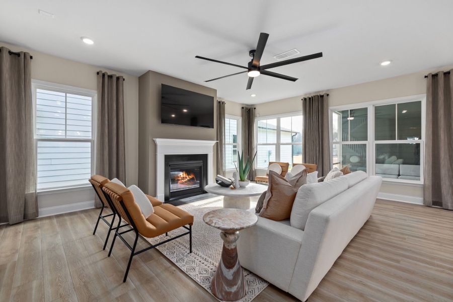 Representative furnished interior of a home built from the Rockingham by Pulte Homes in Saunders Farm, Fuquay Varina (Image 16).