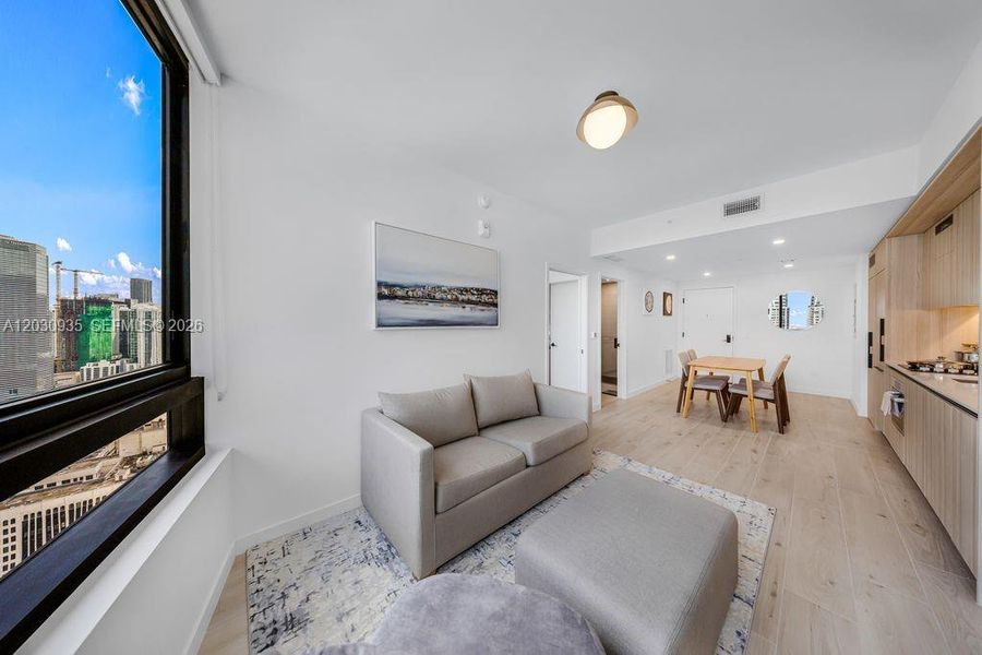 Furnished interior view inside a new home in , Miami (Image 14).