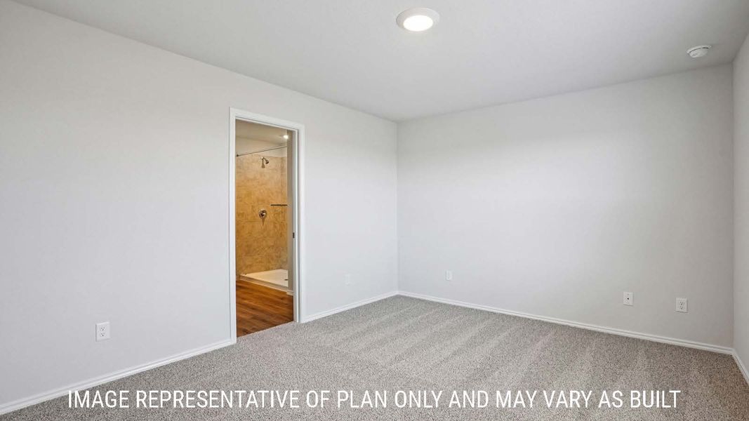 Representative unfurnished interior of a home built from the Barton by D.R. Horton in Pecan Creek, Temple (Image 19).