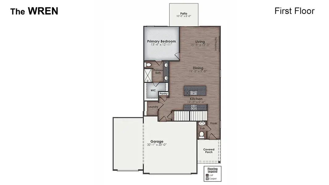 2D floor plan layout of this home in Sidbury Station, Castle Hayne, NC (Image 4). 2D floor plan layout of this home in Sidbury Station, Castle Hayne, NC (Image 4).