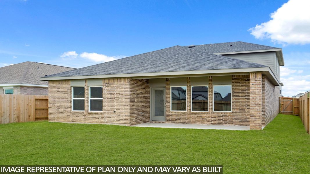 Representative exterior photo of a completed home built from the Mitchell by D.R. Horton in Cypress Green, Hockley, TX (Image 18). Representative exterior photo of a completed home built from the Mitchell by D.R. Horton in Cypress Green, Hockley, TX (Image 18).