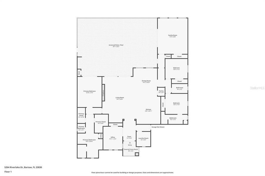 2D floor plan layout of this home in , Bartow, FL (Image 5).