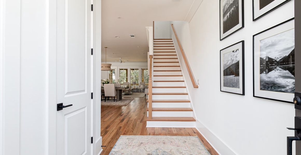 Furnished interior view inside a new home in The Carlyle, Marietta (Image 2). Furnished interior view inside a new home in The Carlyle, Marietta (Image 2).
