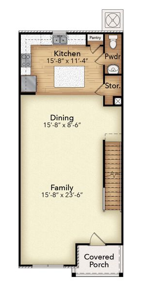2D floor plan layout of this home in Anderson Park, Hendersonville, TN (Image 4).