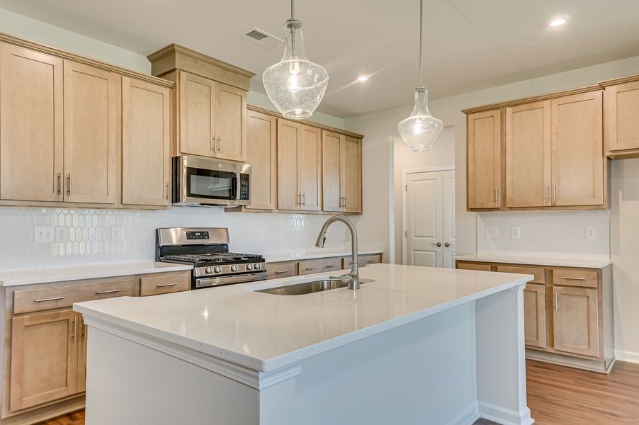 Furnished interior view inside a new home in The Beacon at Old Peachtree Single Family Homes, Lawrenceville (Image 11).