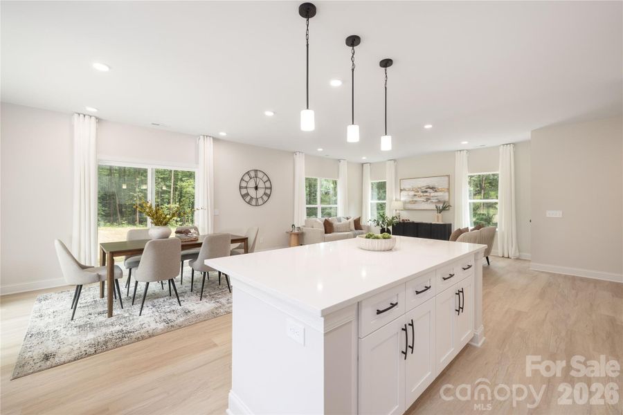 Furnished interior view inside a new home in , Charlotte (Image 14).