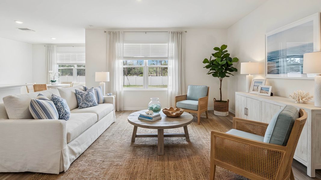 Representative furnished interior of a home built from the Darwin by D.R. Horton in Ocala Crossings South, Ocala (Image 5).