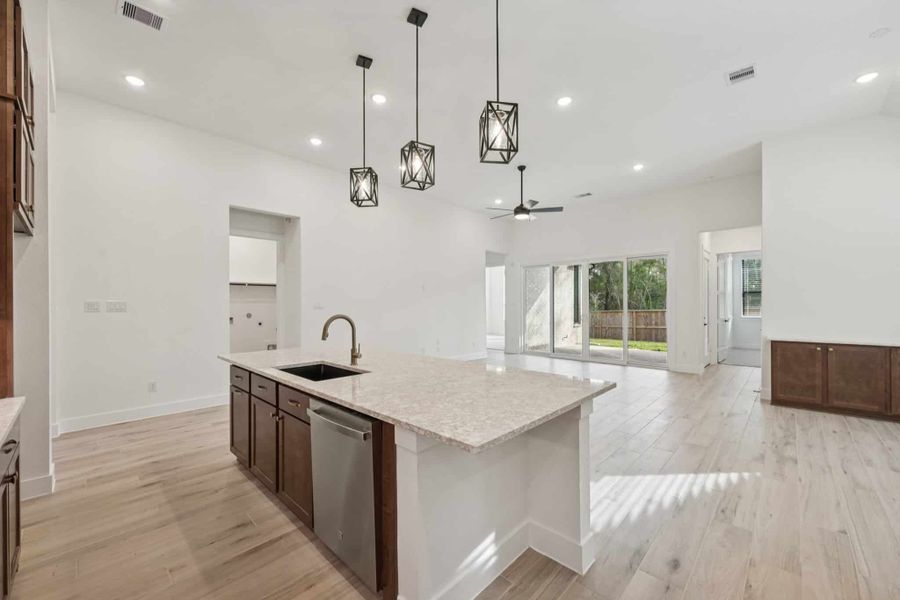 Furnished interior view inside a new home in Wood Leaf Reserve, Tomball (Image 13).