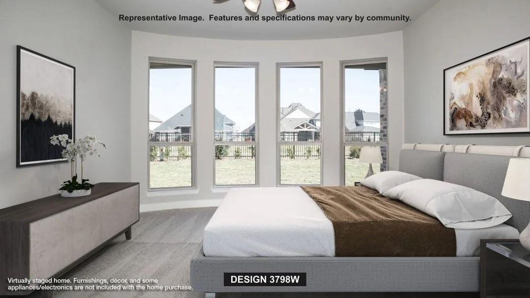 Furnished interior view inside a new home in Katy Court 70', Katy (Image 5).