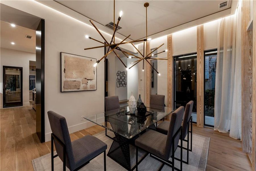 Furnished interior view inside a new home in , Atlanta (Image 49).