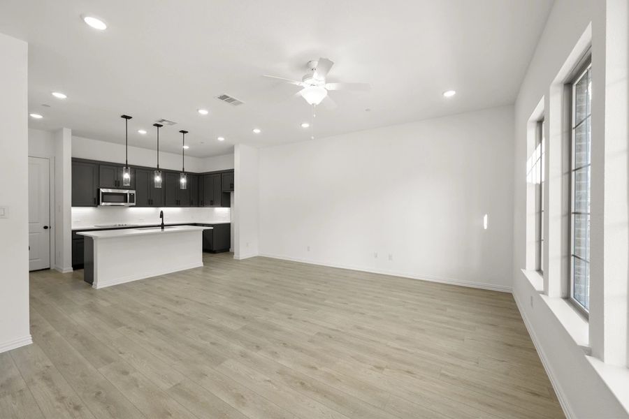 Open Kitchen-Living-Dining Room