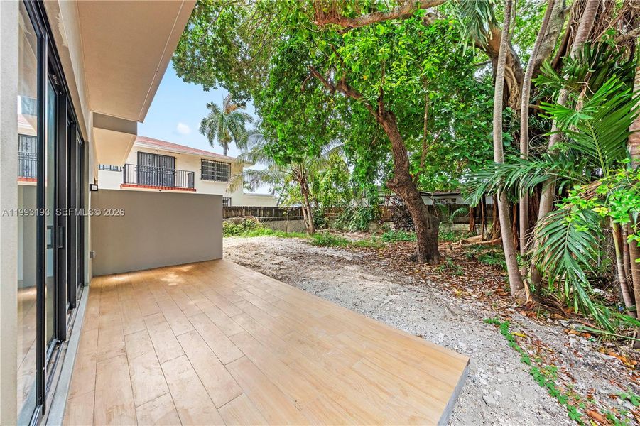 Exterior details and patio area of a home in , Miami (Image 21). Exterior details and patio area of a home in , Miami (Image 21).