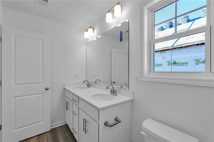 Furnished interior view inside a new home in Brownstone Park, Easley (Image 10).