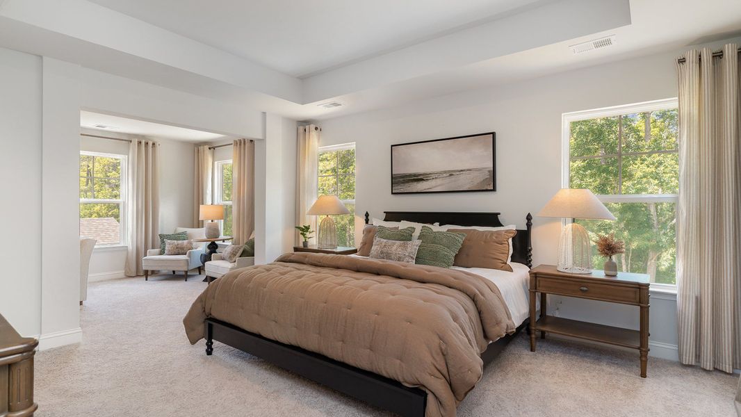 Representative furnished interior of a home built from the HARBOR OAK by D.R. Horton in Spring View Landing, Loris (Image 23).