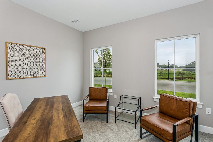 Representative furnished interior of a home built from the Redwood by Perfection Builders in Heritage Commons, Andover (Image 12).