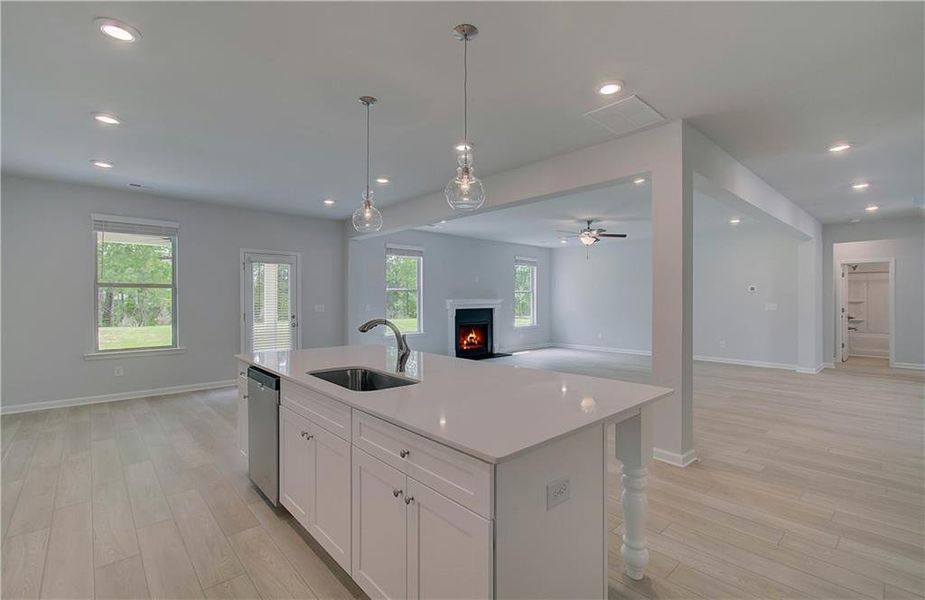 Furnished interior view inside a new home in Cambria at Traditions, Hampton (Image 8).