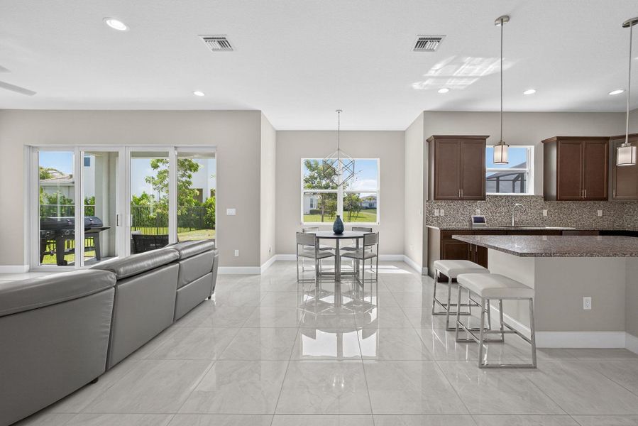 Furnished interior view inside a new home in , The Acreage (Image 38).
