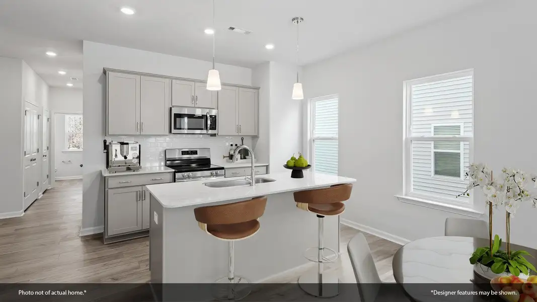 Furnished interior view inside a new home in Renaissance at White Oak, Garner (Image 4).