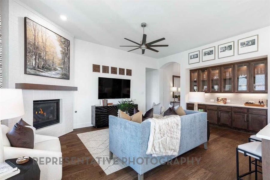 Furnished interior view inside a new home in Tavolo Park, Fort Worth (Image 26).