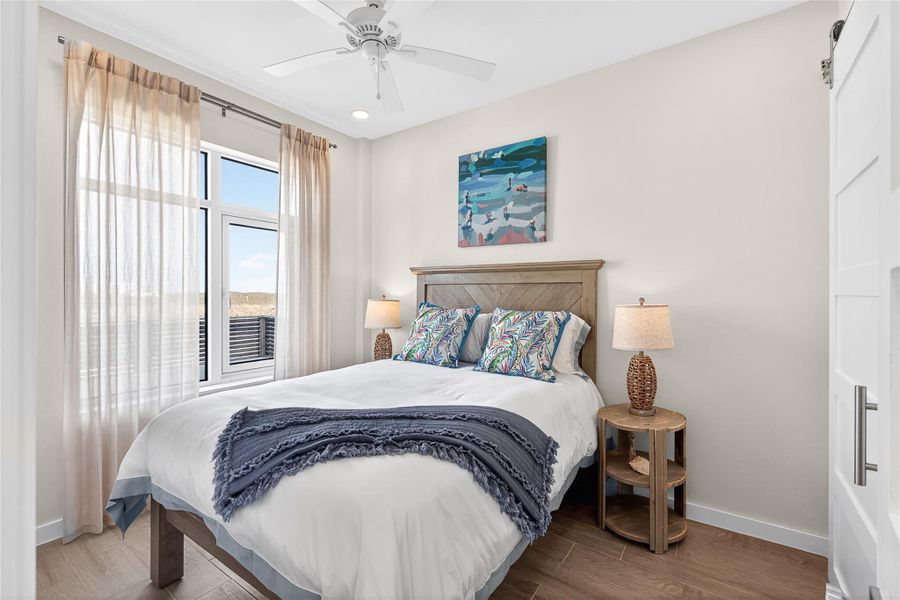 Furnished interior view inside a new home in , Port Aransas (Image 13).