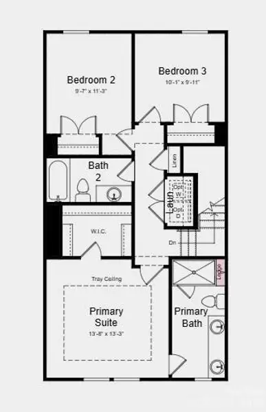 Additional Highlights Include: Ledge at primary shower, trash roll out, pendant light pkg, and quick tread with painted risers from 1st to 2nd floor.